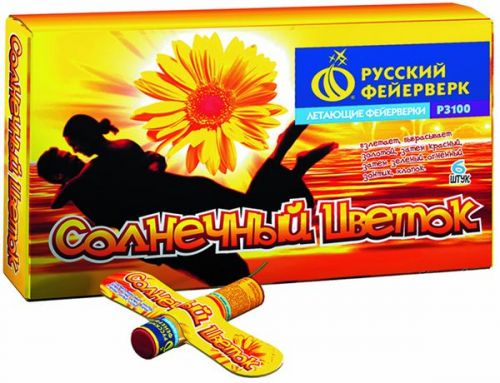 Р3100 Фейерверк летающий "Солнечный цветок" 1/36/6